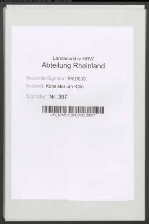 Prüfung der ev. Kandidaten der Theologie, Buchstabe W