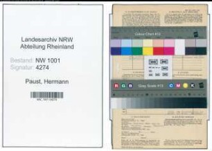 Entnazifizierung Hermann Paust, geb. 09.02.1896 (Landwirtschaftsrat)