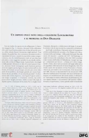 N.S. 4.1998: Un dipinto poco noto della collezione Lanckoroński e il problema di Don Diamante