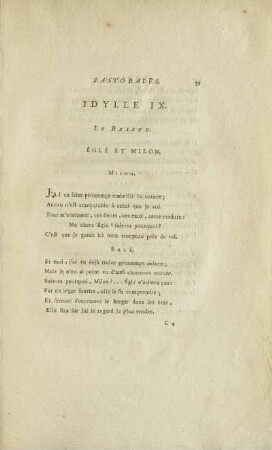 Idylle IX. Le Baiser