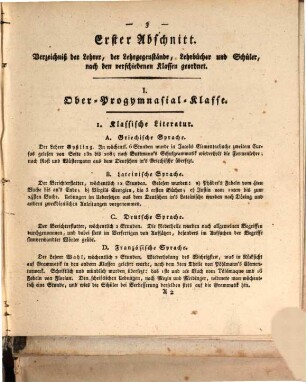 Jahresbericht der K. Studienanstalt zu Kaiserslautern. 1822