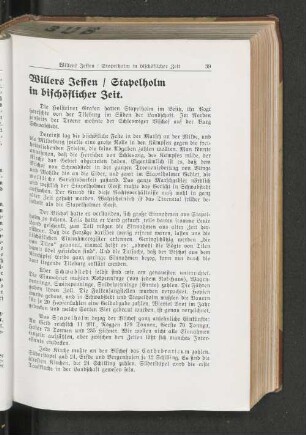 Willers Jessen / Stapelholm in bischöflicher Zeit