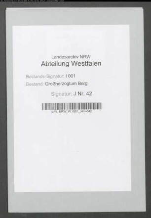 Statistische Gegenstände, Mairie Lengerich