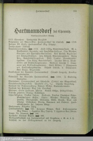 Hartmannsdorf bei Chemnitz