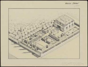 Architekten-Wohnhaus: Perspektivische Ansicht von oben