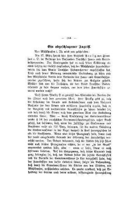Ein abgeschlagener Angriff