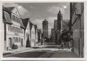 Rothenburg ob der Tauber, Spitalgasse und Spitaltor