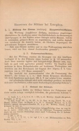 Heerwesen der Söldner bei Xenophon