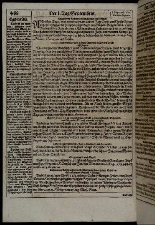 Der I. Tag Septembris. - Der X. Tag Septembris.
