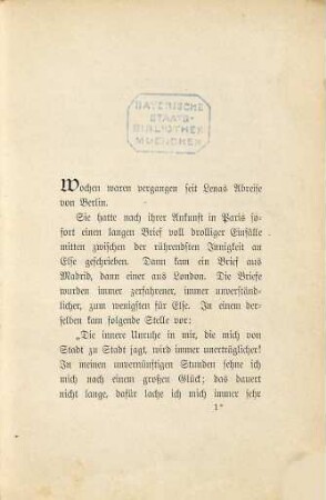 Woher tönt dieser Missklang durch die Welt? : Ossip Schubin [Ps. für Lola Kirschner.] Roman in 3 Bänden, 3