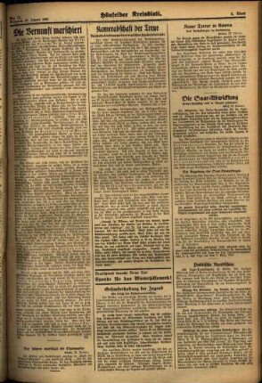 Zweite Ausgabe vom Mittwoch, den 23. Januar 1935.