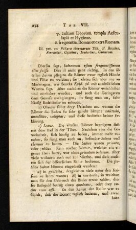 238, 2. locus. olim in Tiberi, post in thermis et balneis, quo aqua derivata aequaeductibus