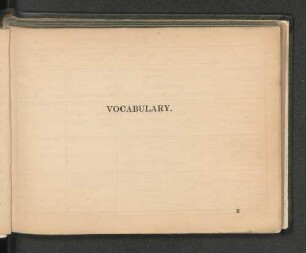 Vocabulary.