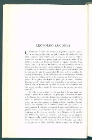 Leopoldo Lugones