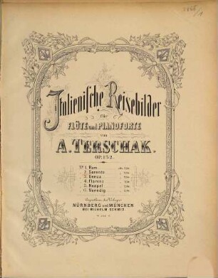 Italienische Reisebilder : für Flöte u. Pianoforte ; op. 152, 2. Sorento