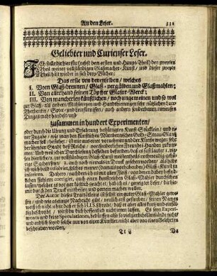Geliebter und Curieuser Leser.