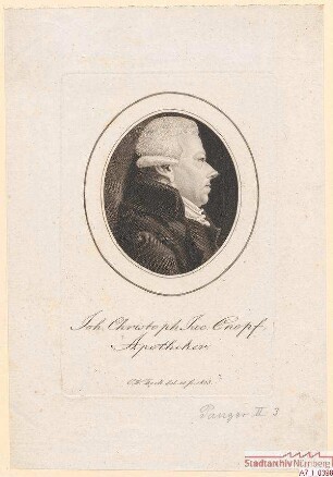Johann Christoph Jacob Knopf, Apotheker