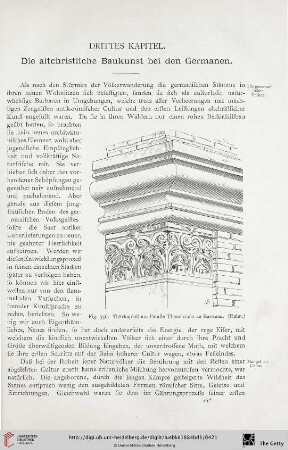 Drittes Kapitel: Die altchristliche Baukunst bei den Germanen