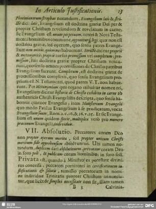 VII. Absolutio