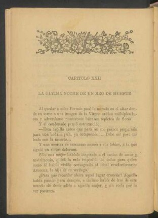 Capítulo XXII - La última noche de un reo de muerte