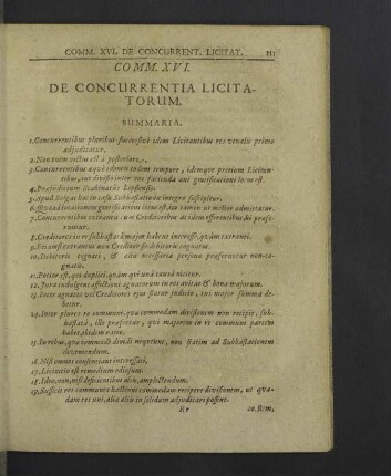 Comm. XVI. - XVII.