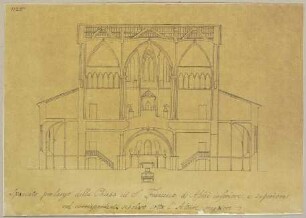 Querdurchschnitt von San Francesco d'Assisi