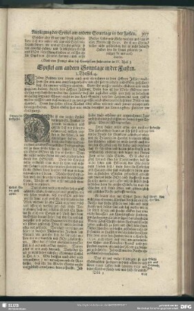 Epistel am andern Sonntage in der Fasten. 1. Thessal. 4