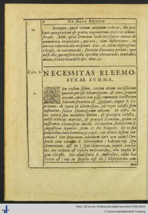 Necessitas Eleemosynae Summa.