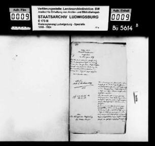 Kommunsachen: Stiftungswesen (Bausachen), Oberamt Brackenheim