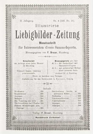 II. Jahrgang. No. 4 (Lfd. No. 16). (Hamburg, 1. April 1897.)