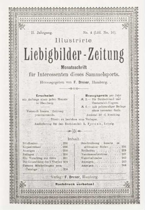 II. Jahrgang. No. 4 (Lfd. No. 16). (Hamburg, 1. April 1897.)