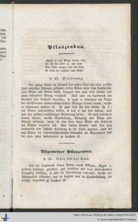 Pflanzenbau.