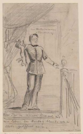 Einladungskarte des Historienmalers Otto Foersterling