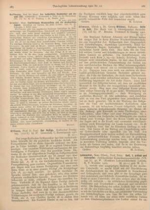 286-287 [Rezension] Lehmensick, Fritz, Gott, 1. Artikel und Vaterunser
