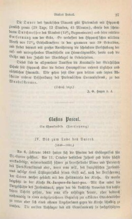 27-43 Blasius Pascal : Ein Charakterbild (Fortsetzung)