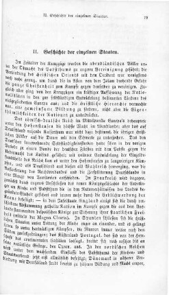 II. Geschichte der einzelnen Staaten