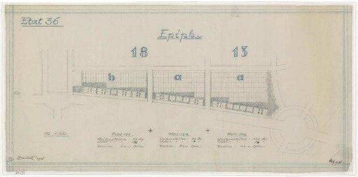 Belegungspläne Epiphanien (Originale) Südwestkirchhof Stahnsdorf - Feld 13a, 18a,b