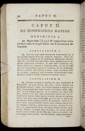 Caput II. De Dimensione Baseos
