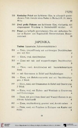 Japonika (Nr. 591-652)