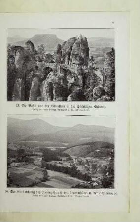 13. Die Bastei und der Lilienstein in der Sächsischen Schweiz