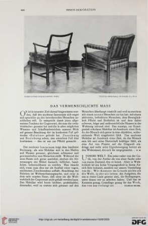 39: Das vermenschlichte Mass