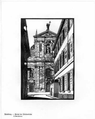 Heidelberg - Portal der Jesuitenkirche