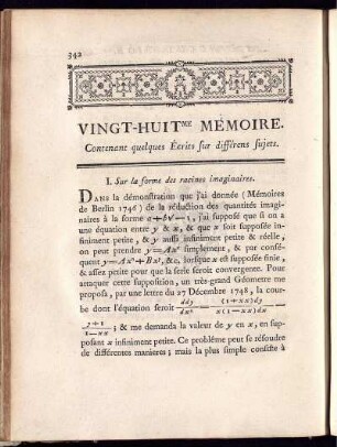 Vingt-huit me Mémoire.