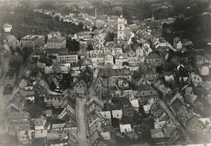 Lößnitz. Luftaufnahme von Südsüdwest