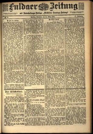 Ausgabe vom Mittwoch, den 14. März 1900.