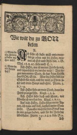 Wie wilt du zu GOTT beten
