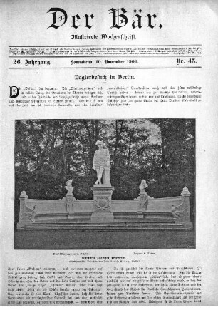 Sonnabend, 10. November 1900 Nr, 45
