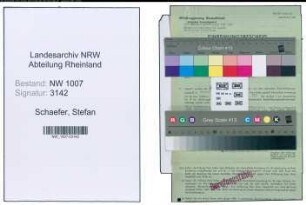 Entnazifizierung Stefan Schaefer , geb. 14.05.1903 (Verw.Beamter)