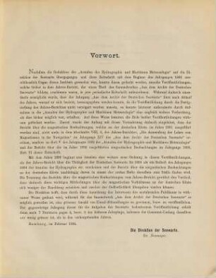 Aus dem Archiv der Deutschen Seewarte und des Marineobservatoriums. 16. 1893 (1894)