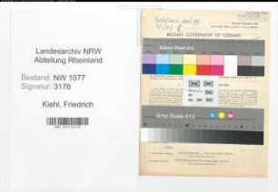Entnazifizierung Friedrich Kiehl , geb. 30.03.1890 (Polizist)